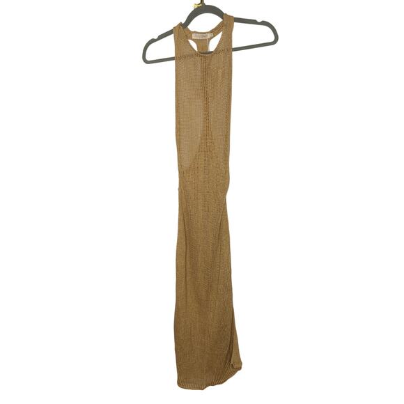 Savannah Morrow Rubina Midi Dress Crochet Knit Pima Cotton Coverup Cafe Size XS - Picture 11 of 11